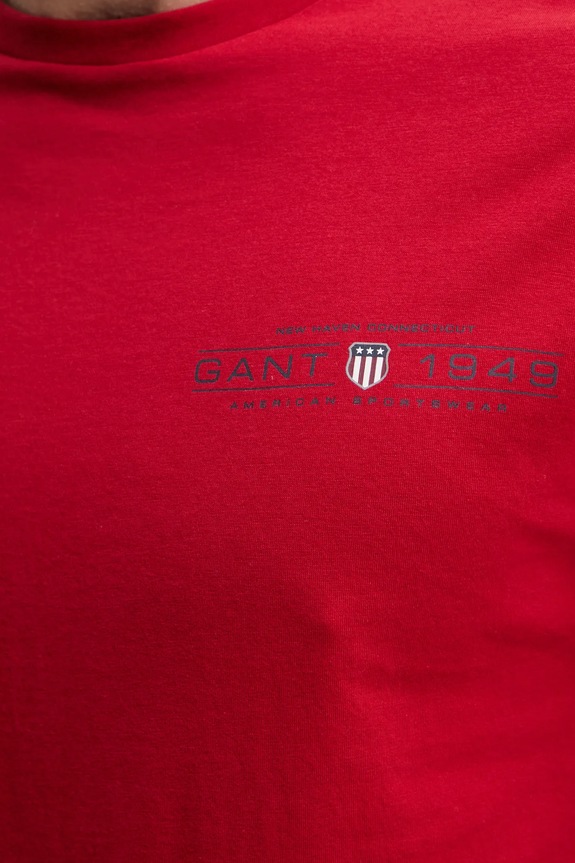 Gant t-shirt bawełniany 2044017 czerwony