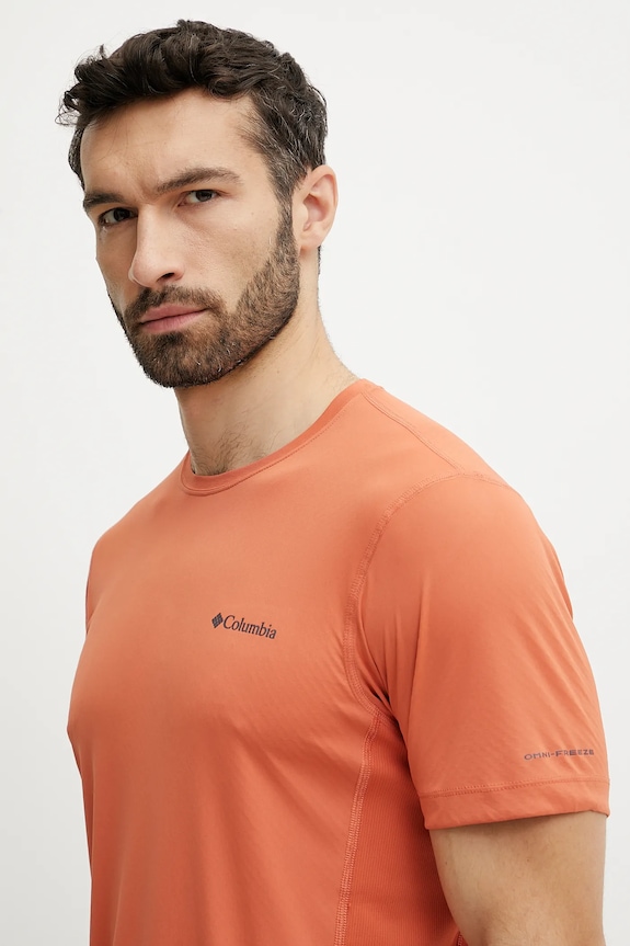Αθλητικό μπλουζάκι Columbia Zero Rules πορτοκαλί 2118501