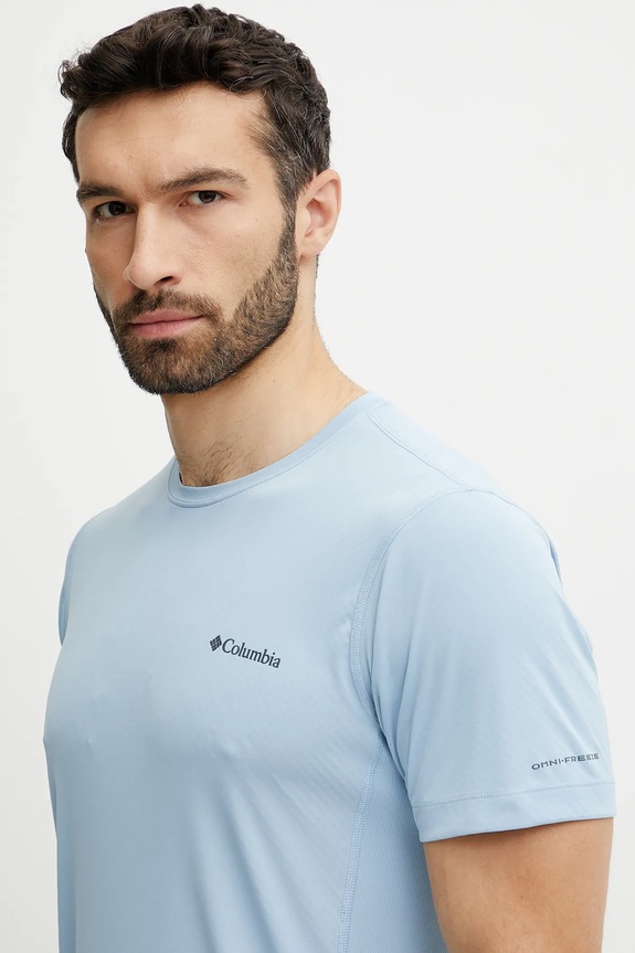 Αθλητικό μπλουζάκι Columbia Zero Rules μπλε 2118501