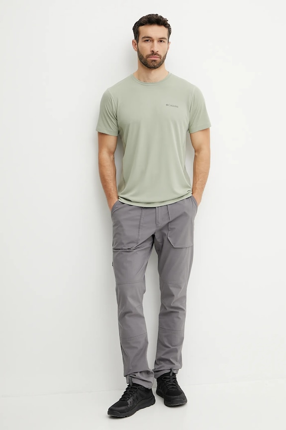 Αθλητικό μπλουζάκι Columbia Zero Rules 2118501 πράσινο SS25