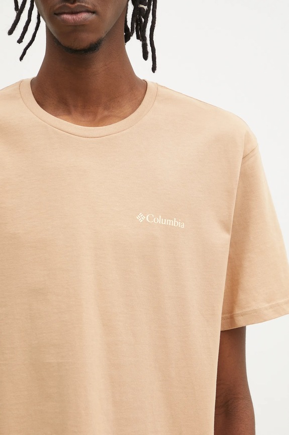 Columbia cotton t-shirt North Cascades brown 1834041.