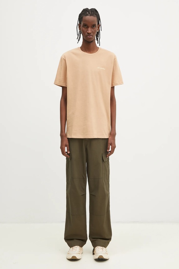 Columbia cotton t-shirt North Cascades 1834041. brown
