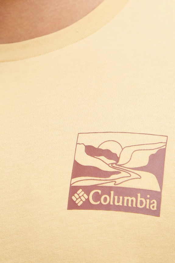 Pamučna majica Columbia Explorers Canyon 2036451. zlatna
