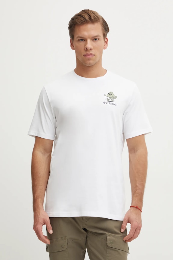 Columbia t-shirt Hageman regular biały 2076362