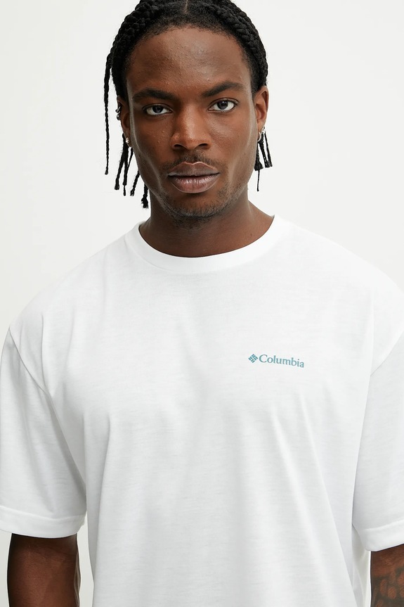 Columbia t-shirt sportowy Cedar Trail biały 2120381