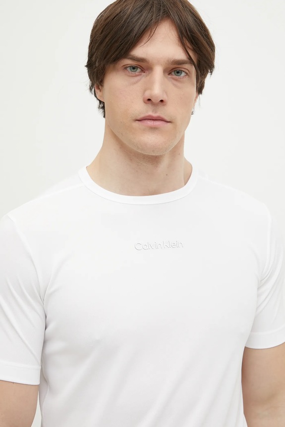 Tréninkové tričko Calvin Klein Performance bílá LVGMS5K159