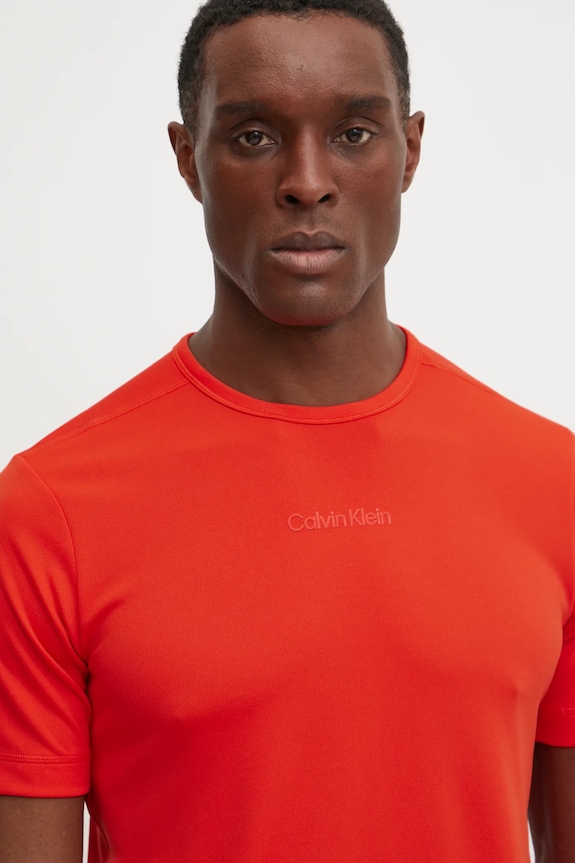 Calvin Klein Performance t-shirt treningowy czerwony LVGMS5K159