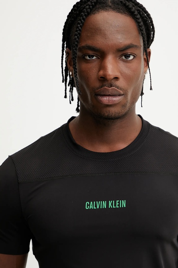 Tréninkové tričko Calvin Klein Performance černá LVGMS5K188