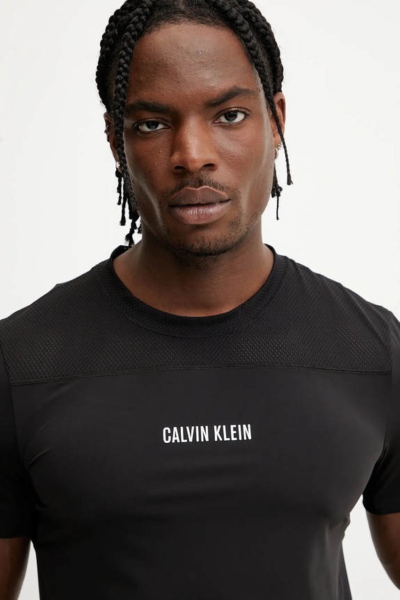 Μπλουζάκι προπόνησης Calvin Klein Performance μαύρο LVGMS5K188