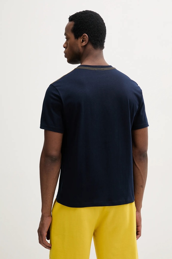 Oblečení Bavlněné tričko United Colors of Benetton 34BNU10AP námořnická modř