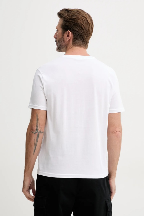 Îmbrăcăminte United Colors of Benetton tricou din bumbac 3I1XU10A4 alb