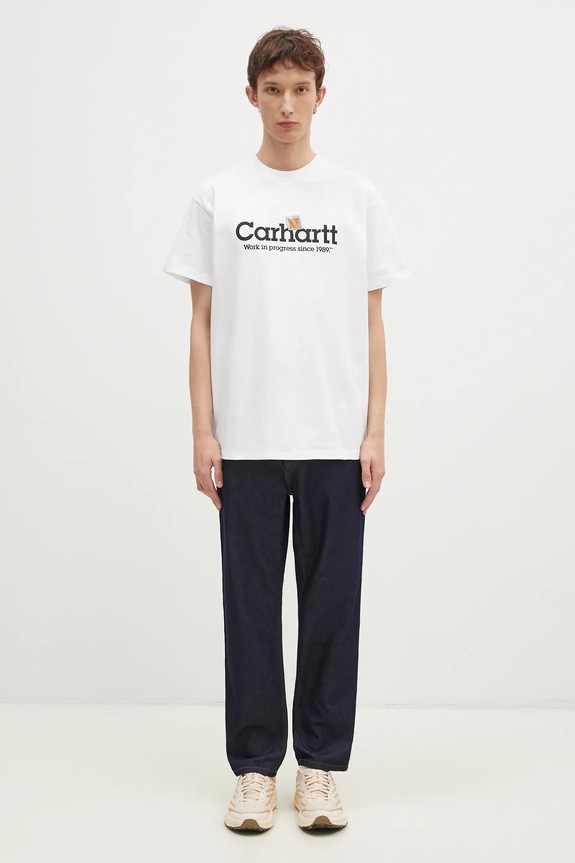 Carhartt WIP cotton t-shirt Label Script I034421.02XX white
