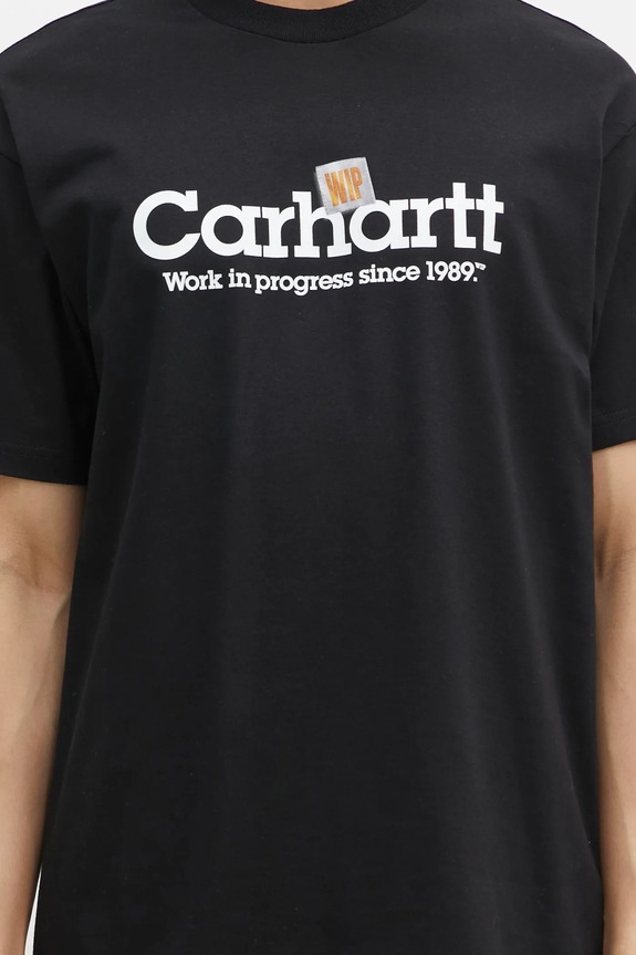 Carhartt WIP cotton t-shirt Label Script black I034421.89XX