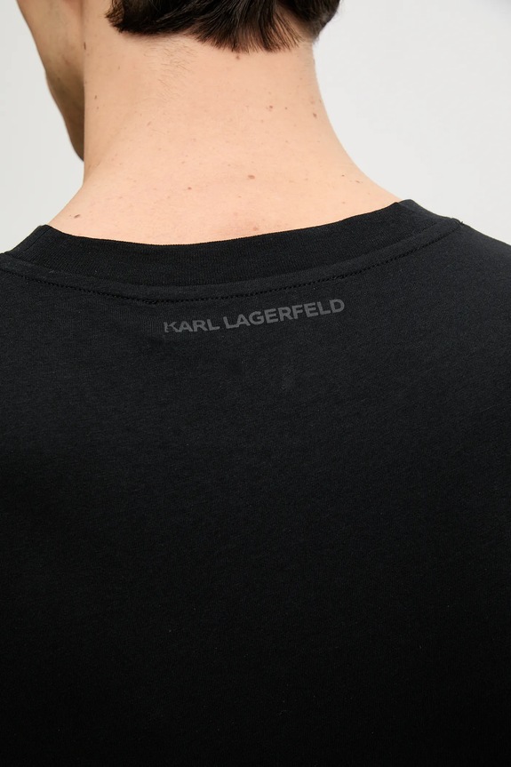 Pamučna majica Karl Lagerfeld 552251.755073 crna