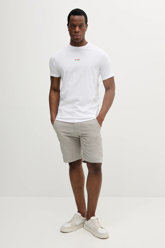 Βαμβακερό μπλουζάκι Karl Lagerfeld 552224.755031 λευκό SS25