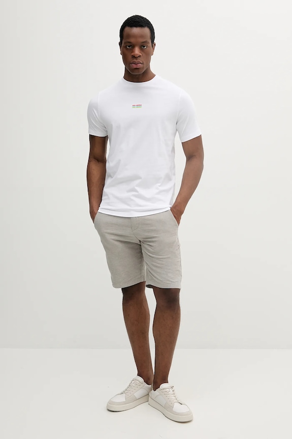 Βαμβακερό μπλουζάκι Karl Lagerfeld 552224.755031 λευκό SS25
