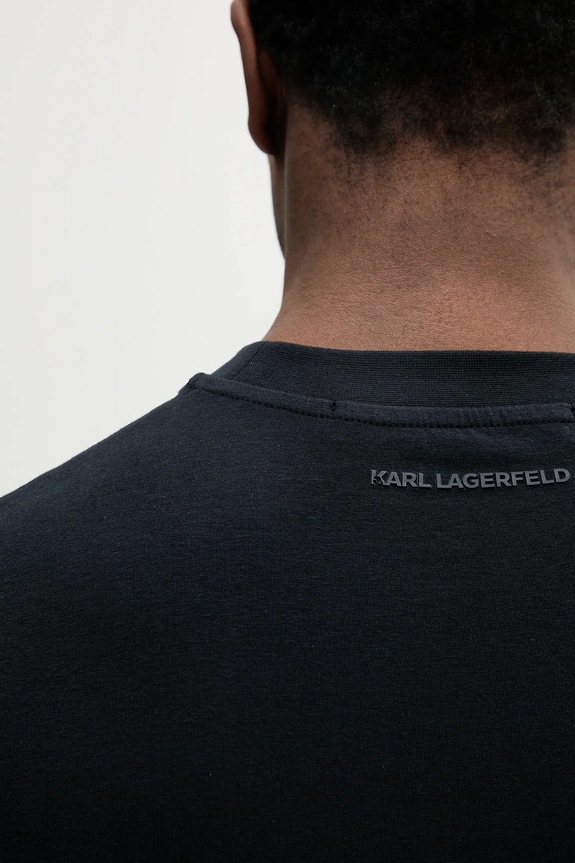 Karl Lagerfeld t-shirt 552221.755750 granatowy