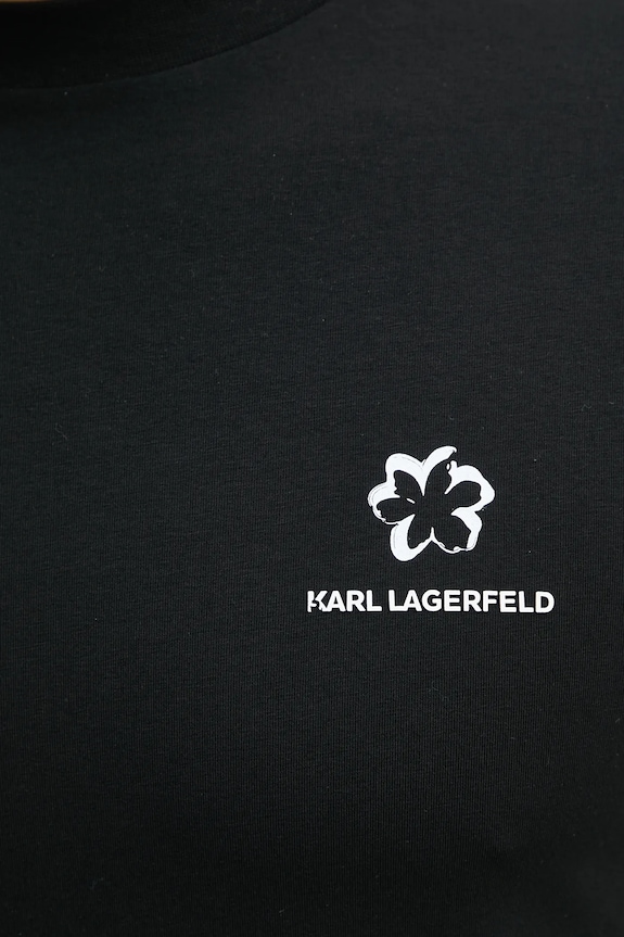 Μπλουζάκι Karl Lagerfeld 552235.755043 μαύρο