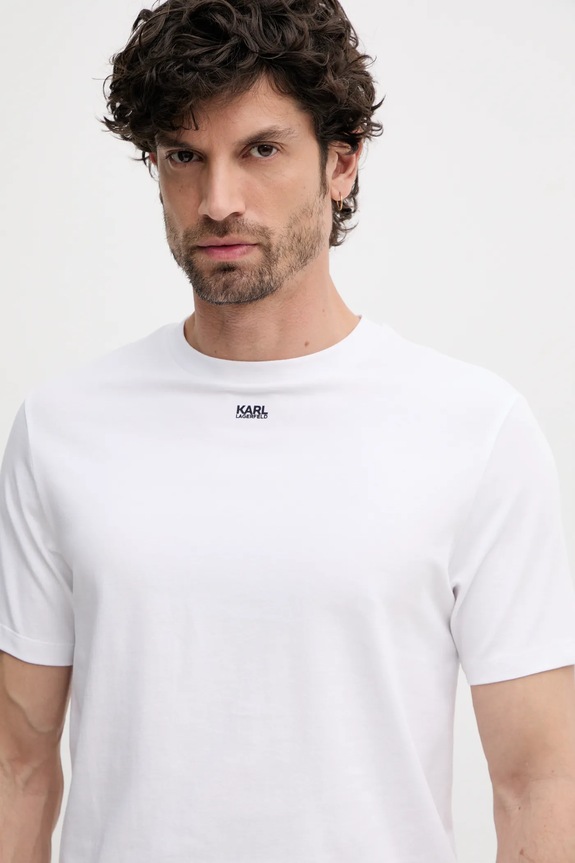Karl Lagerfeld t-shirt biały 552235.755058