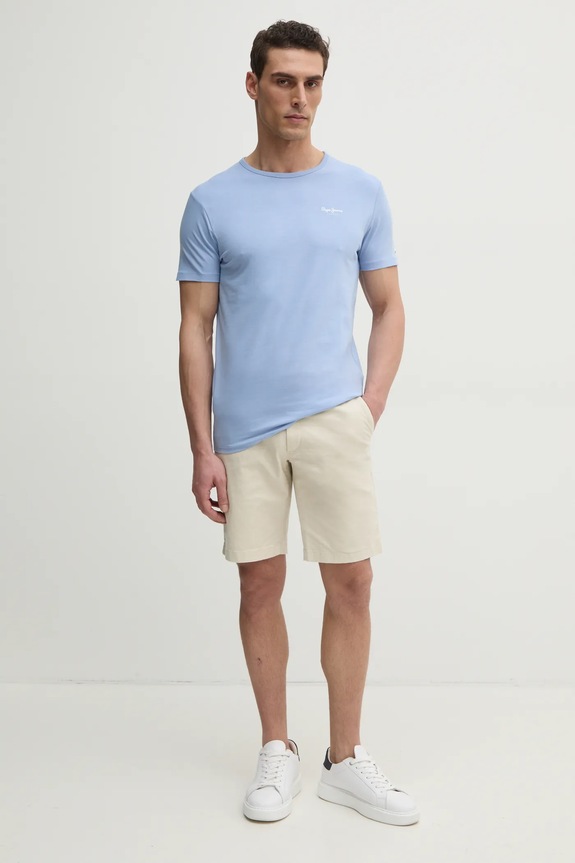 Tričko Pepe Jeans ORIGINAL BASIC 3N PM508212 modrá AW25