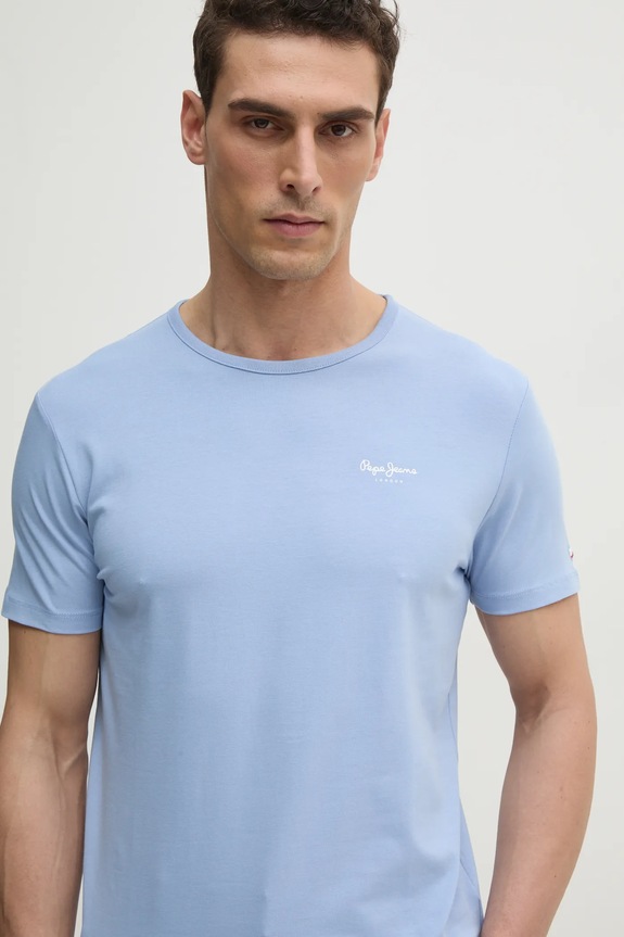 Tričko Pepe Jeans ORIGINAL BASIC 3N modrá PM508212