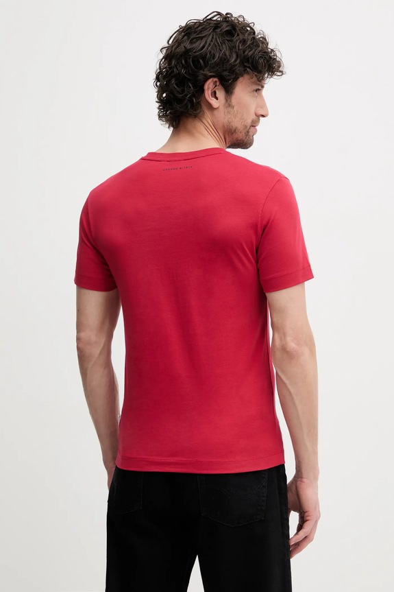 Ρούχα Βαμβακερό μπλουζάκι Pepe Jeans PRUSH PM509781 κόκκινο