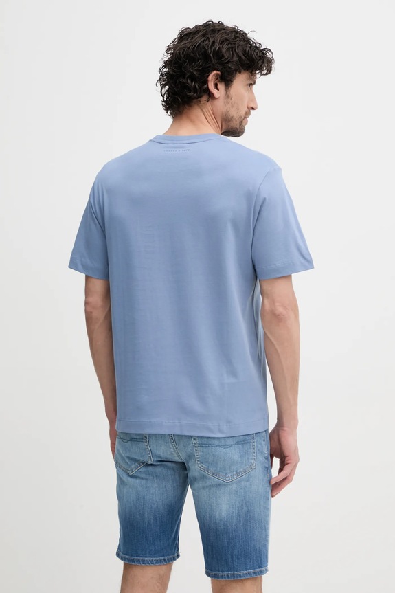 Oblečenie Bavlnené tričko Pepe Jeans PICTHON PM509782 modrá