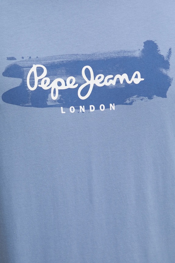 Bavlnené tričko Pepe Jeans PICTHON PM509782 modrá
