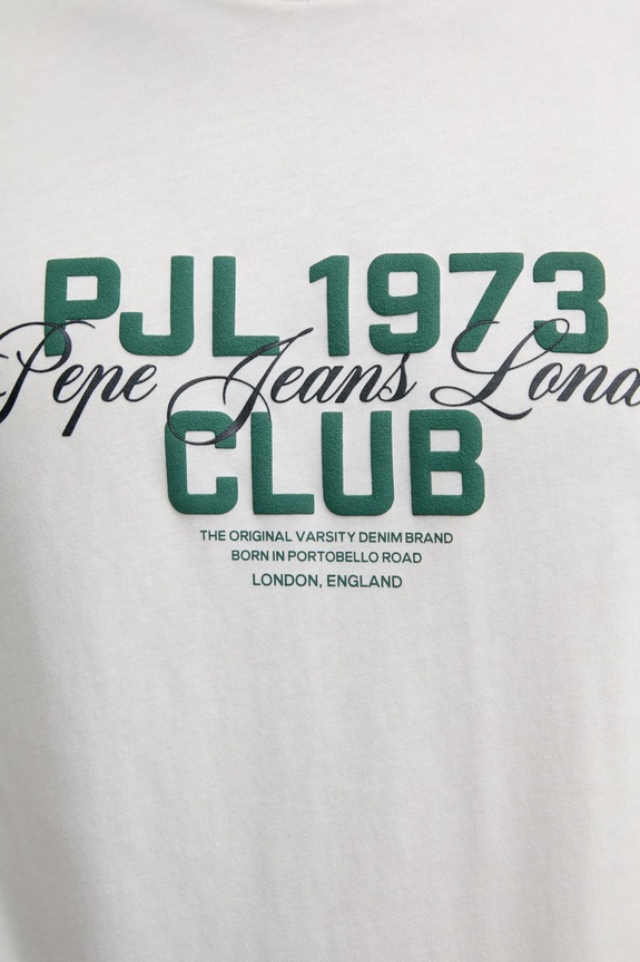 Pamučna majica Pepe Jeans TALBOT PM509791 bijela