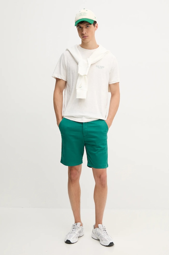 Bavlněné tričko Pepe Jeans PETTE PM509799 bílá SS25