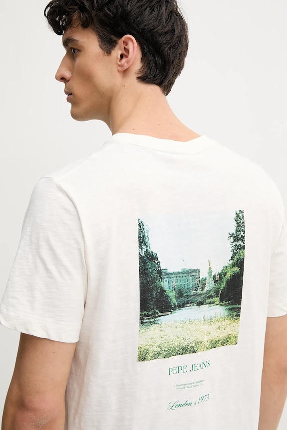 Bavlněné tričko Pepe Jeans PETTE bílá PM509799