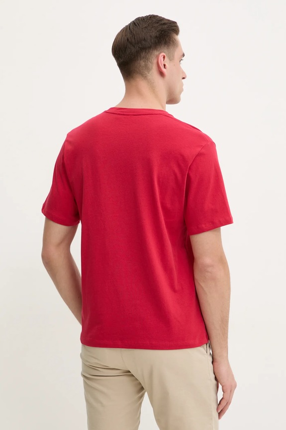Odzież Pepe Jeans t-shirt bawełniany CONTRAST CONNOR PM509933 czerwony