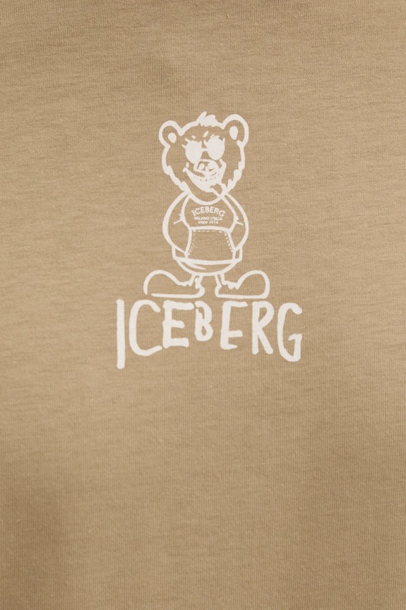 Iceberg t-shirt bawełniany F018.6306 zielony