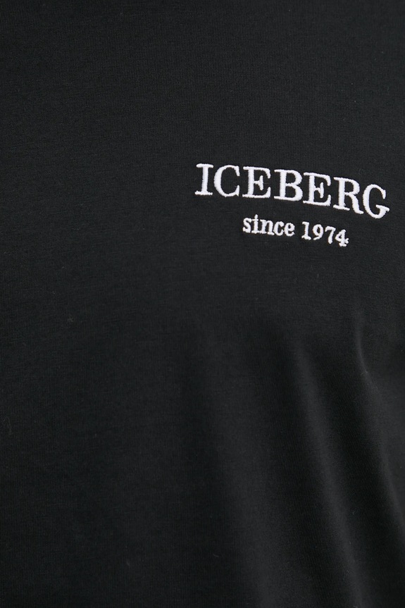 Iceberg t-shirt bawełniany F046.6327 czarny