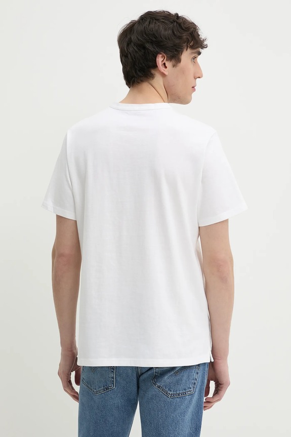 Abbigliamento Levi's t-shirt in cotone SS HM HENLEY A8602 bianco