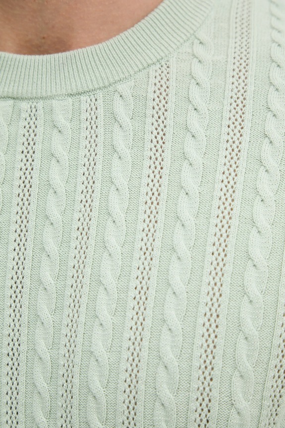 Lindbergh sweter bawełniany 30.804115.PASTEL.GREEN zielony