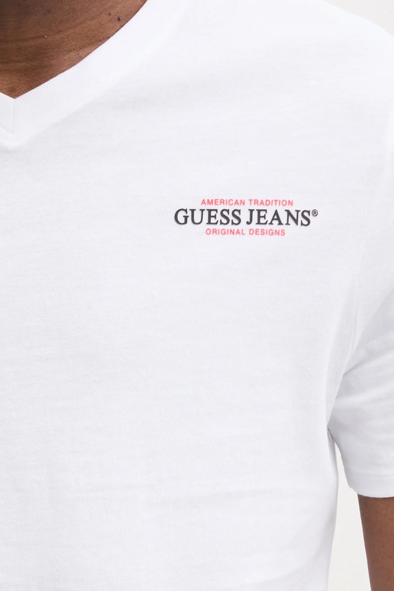 Tričko Guess Jeans M4YI50.K8HM0 biela