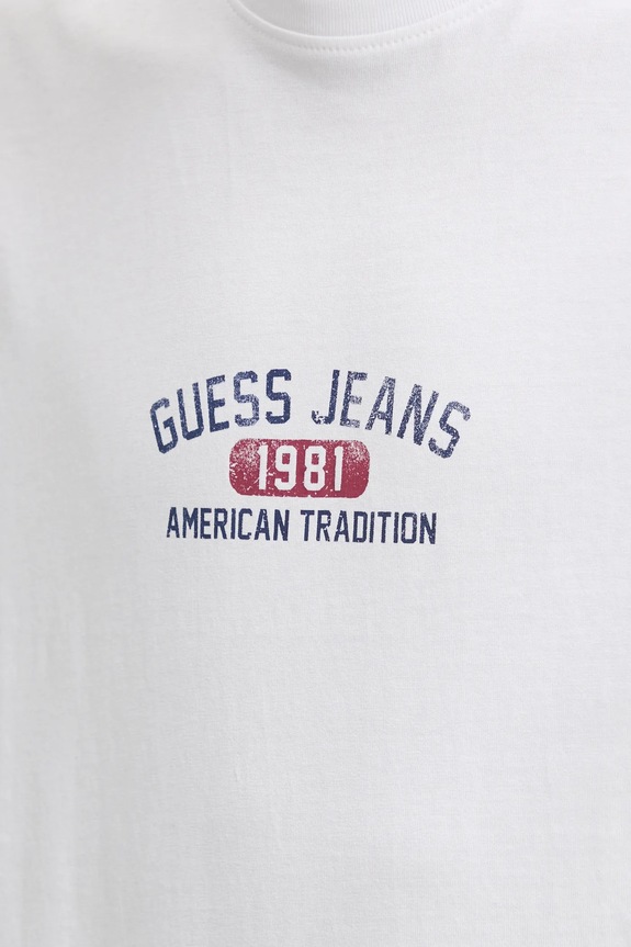 Bavlnené tričko Guess Jeans M5RI77.K8FQ4 biela