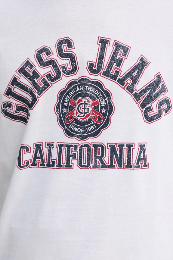 Guess Jeans pamut póló M5RI80.K8HM0 fehér
