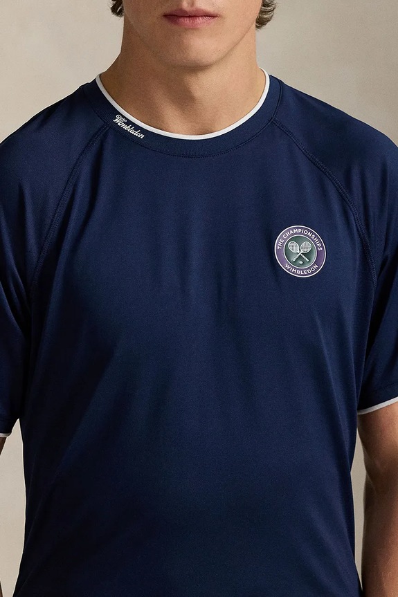 Tričko Polo Ralph Lauren Wimbledon Collection námořnická modř 710970488