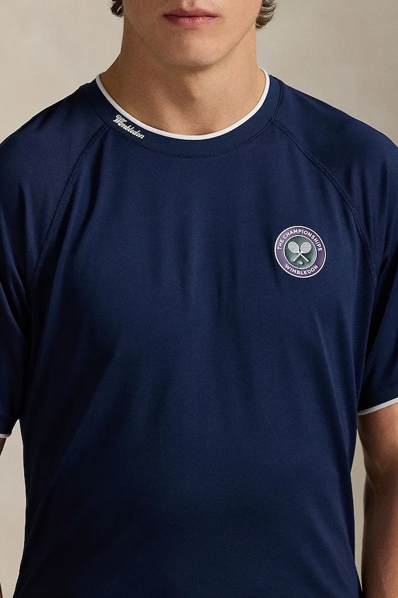 Tričko Polo Ralph Lauren Wimbledon Collection námořnická modř 710970488