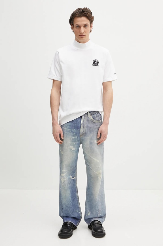 Хлопковая футболка adidas Originals GRFX TEE JC8367 белый