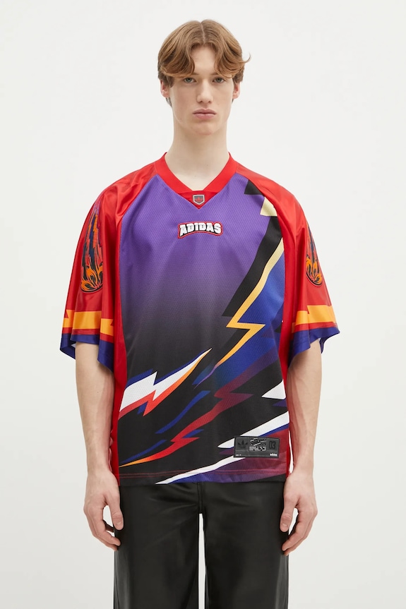 adidas Originals t-shirt TEAM JERSEY all-over print red KB0307