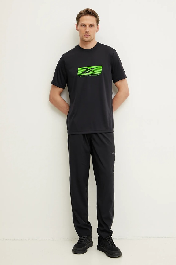 Μπλουζάκι προπόνησης Reebok No Matter the Distance 100214917 μαύρο SS25