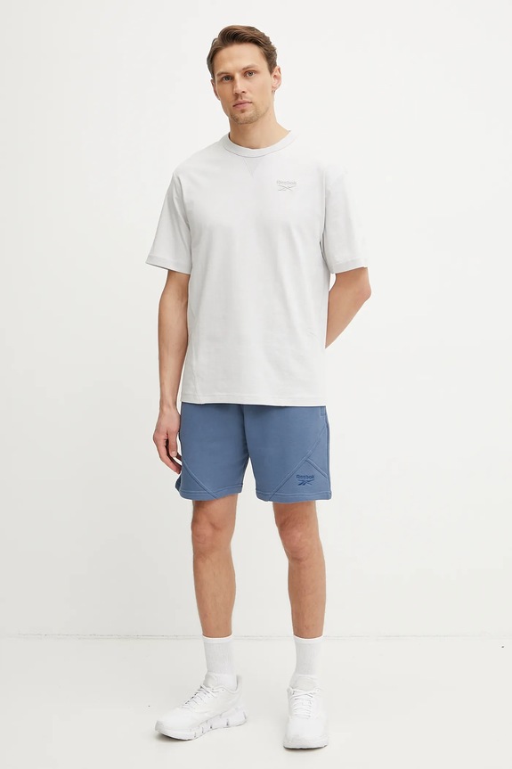 Ρούχα Βαμβακερό μπλουζάκι Reebok Classic 100214088 γκρί