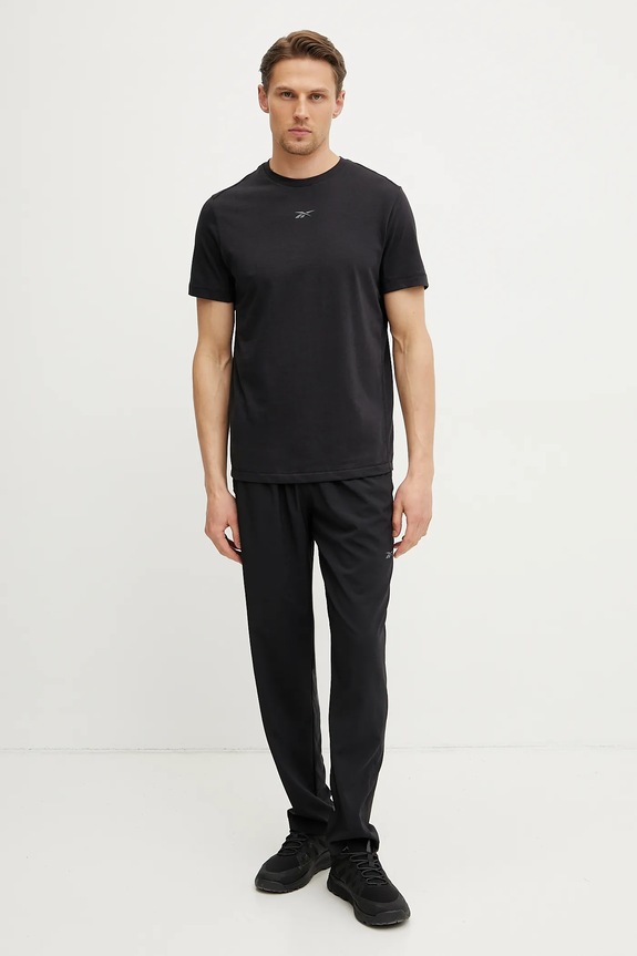 Reebok edzős póló Athlete 100215058 fekete SS25