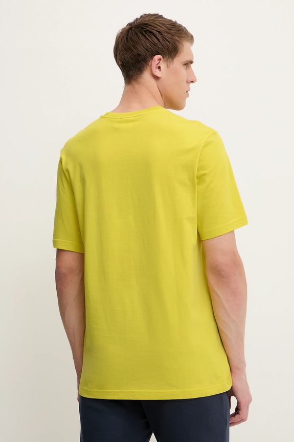 Ρούχα Βαμβακερό μπλουζάκι adidas Originals Q12 TS Crowd JD0709 κίτρινο