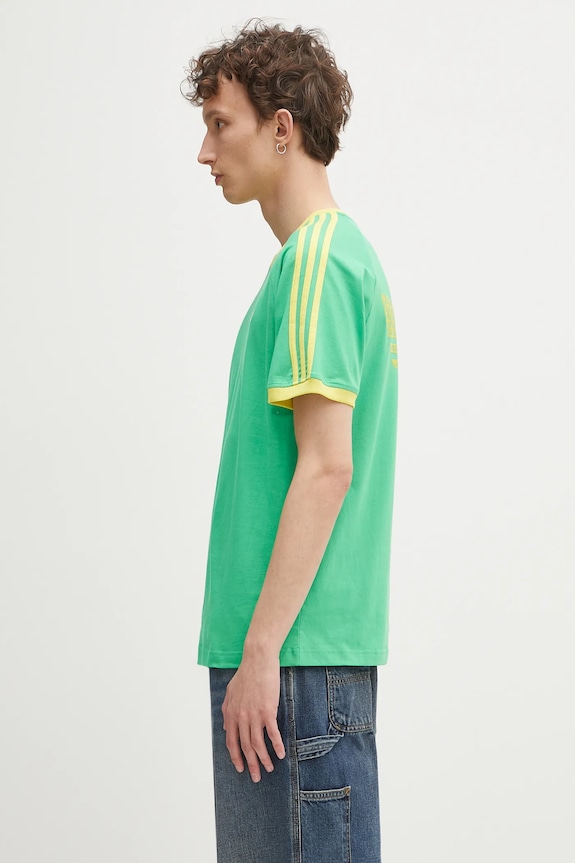 adidas Originals cotton t-shirt Q2 Monogram Cal JP4432 green SS25