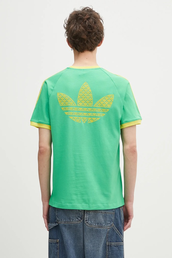 Clothing adidas Originals cotton t-shirt Q2 Monogram Cal JP4432 green