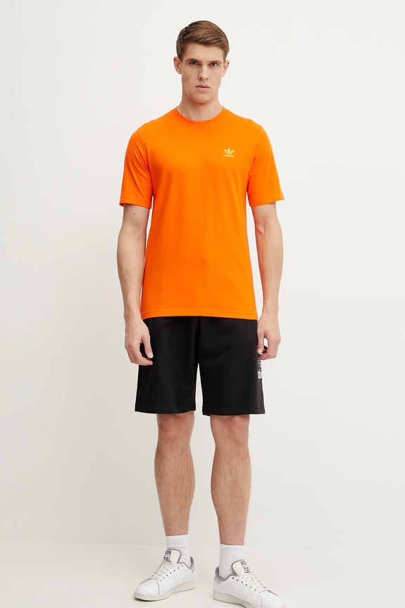 Bavlněné tričko adidas Originals Trefoil JC9995 oranžová SS25